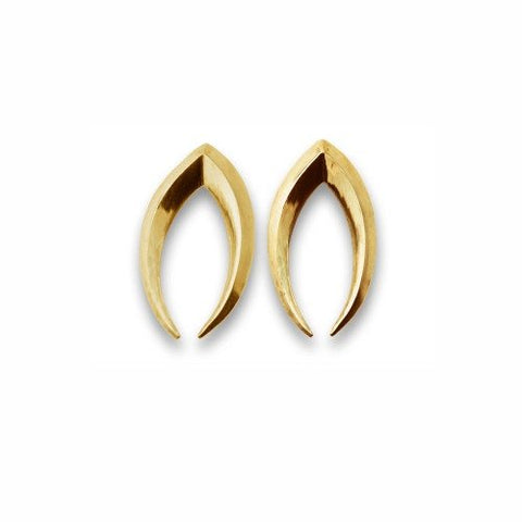 Foliate Wish Earrings in 14k gold