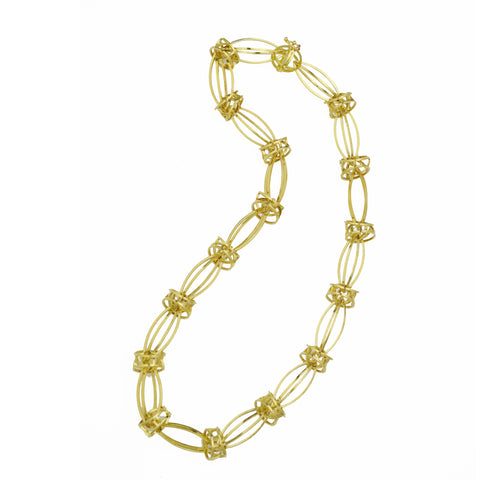 Lattis Statement Necklace in 18k Gold