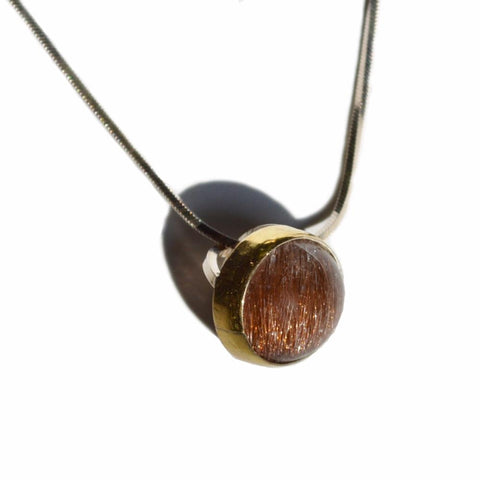 Rutile Quartz Orb Pendant