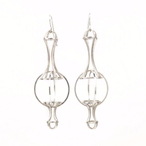 Architectonic Earrings in Sterling Silver