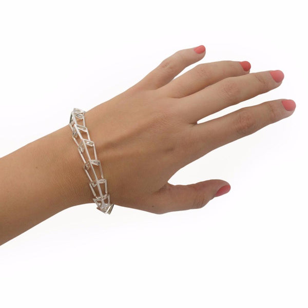 Metropolis Streamline Link Bracelet in Sterling Silver