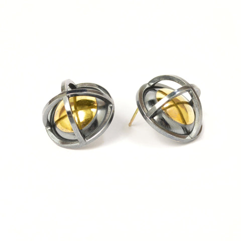 Caged Sphere Earrings