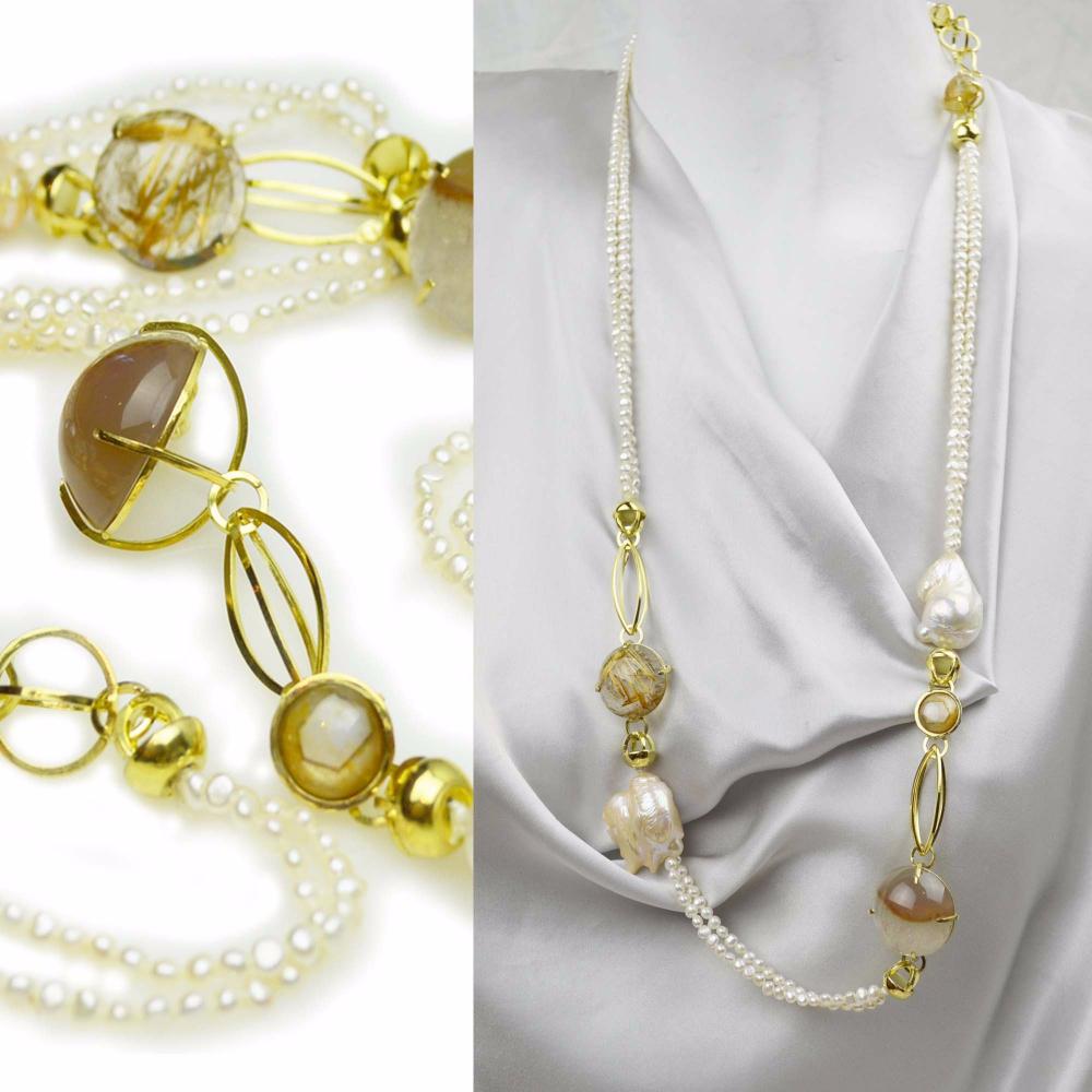 Golden Sunrise Necklace and Bracelet