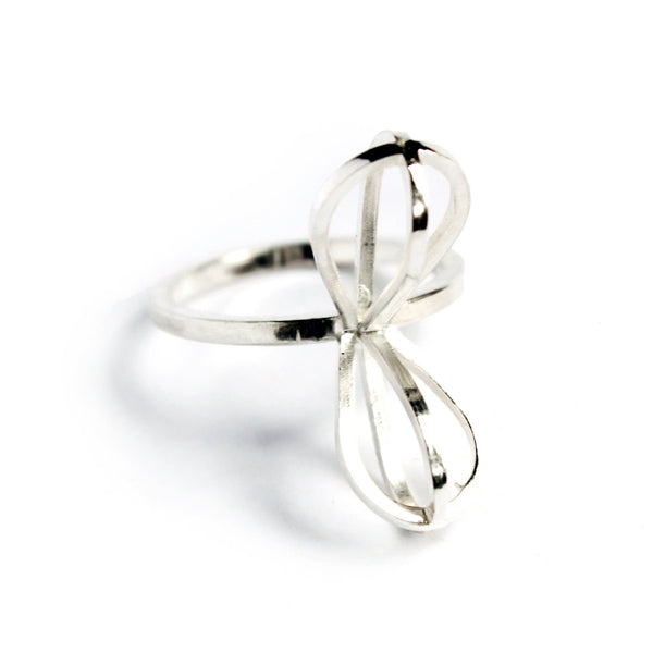 Metropolis Petal Stacking Ring in Sterling Silver